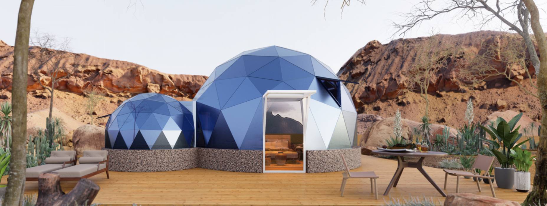 万安县球形智能光伏玻璃星空房